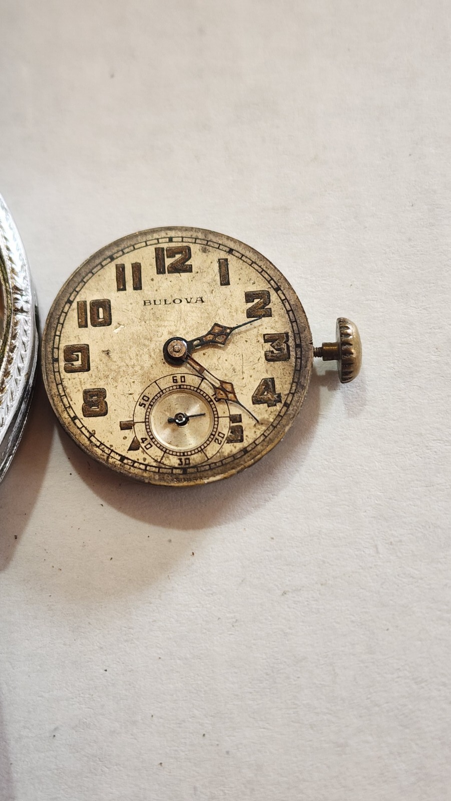 Vintage 14k supported by metal benrus with Bulova movement 4 parts or repairs K2