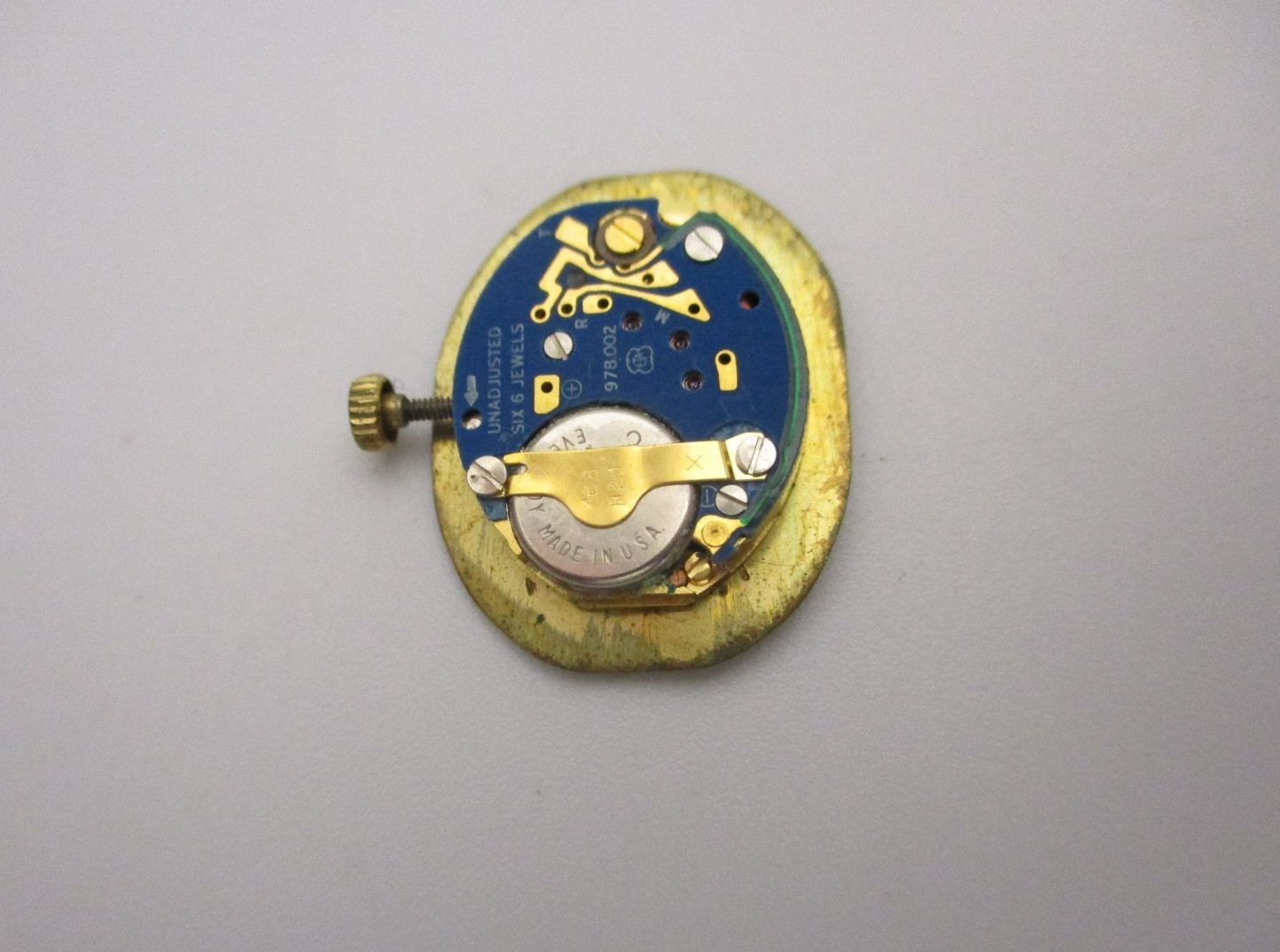 ETA 978.002 Analog Swiss Quartz Ladies Watch Movement 978 002 w/Dial Hands Crown