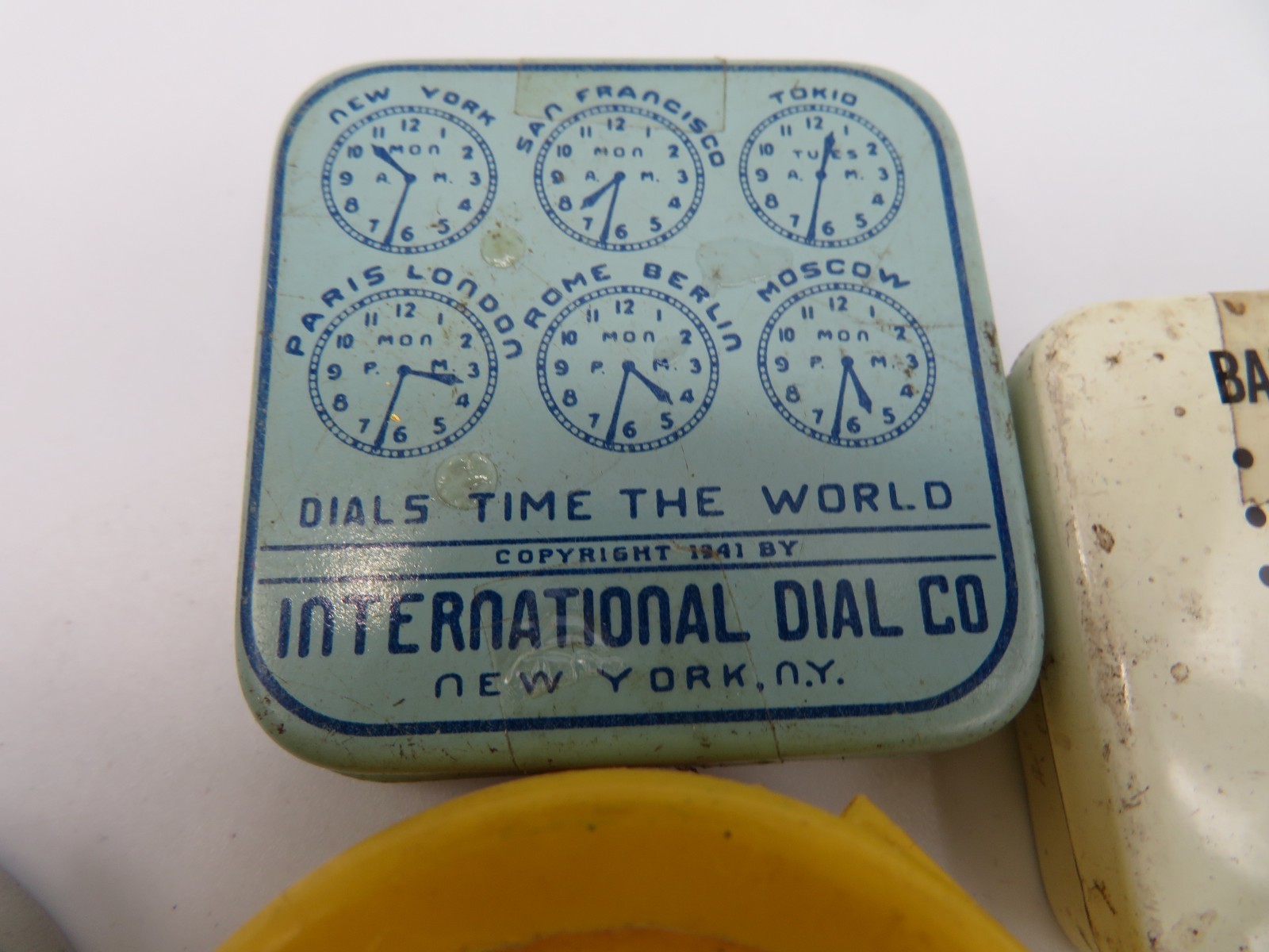 Lot of 10 Vintage Watch Part Movement Tins Small Parts Storage