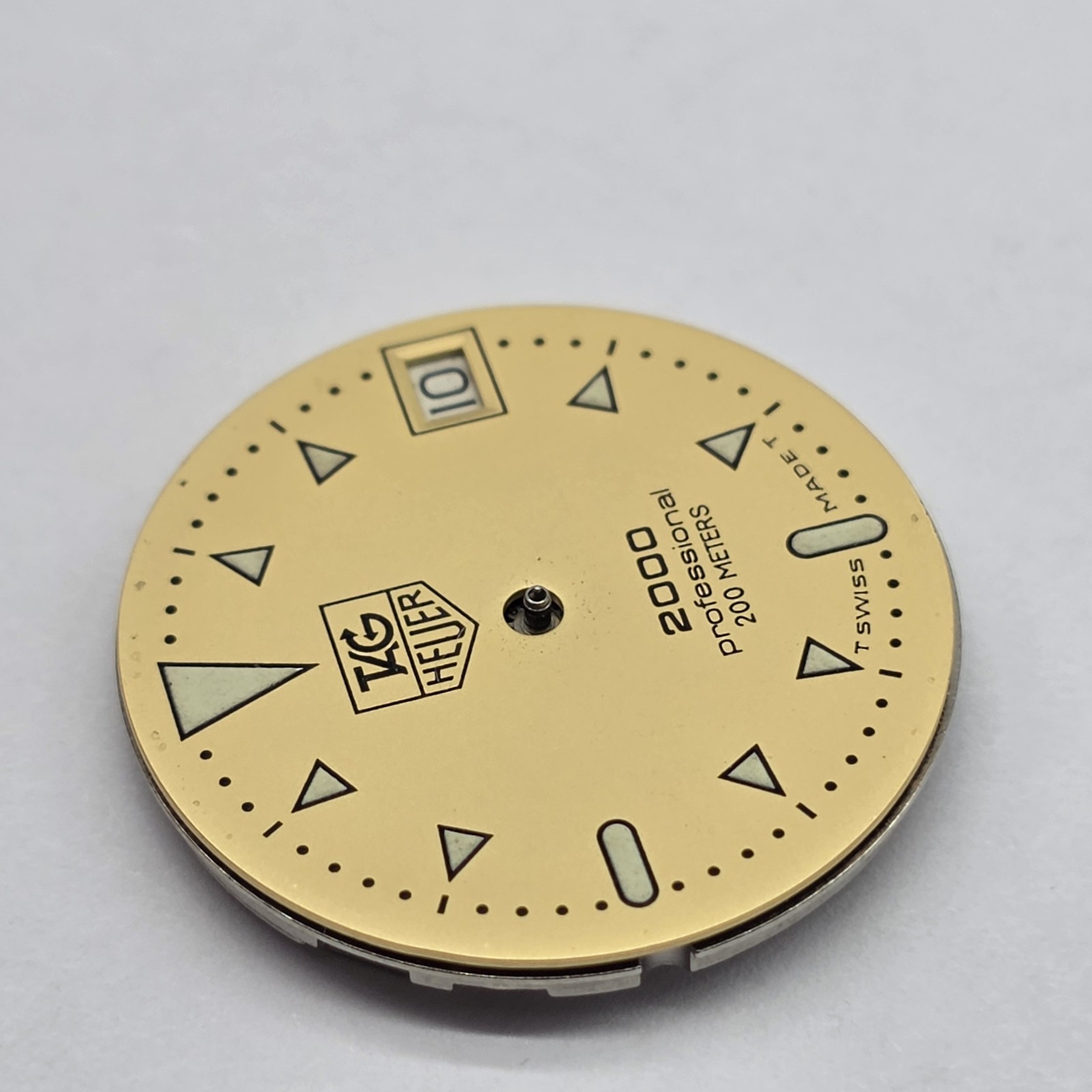 Tag Heuer 2000 Professional 200 Meters Gold Dial 555 145 Movement Parts Repair