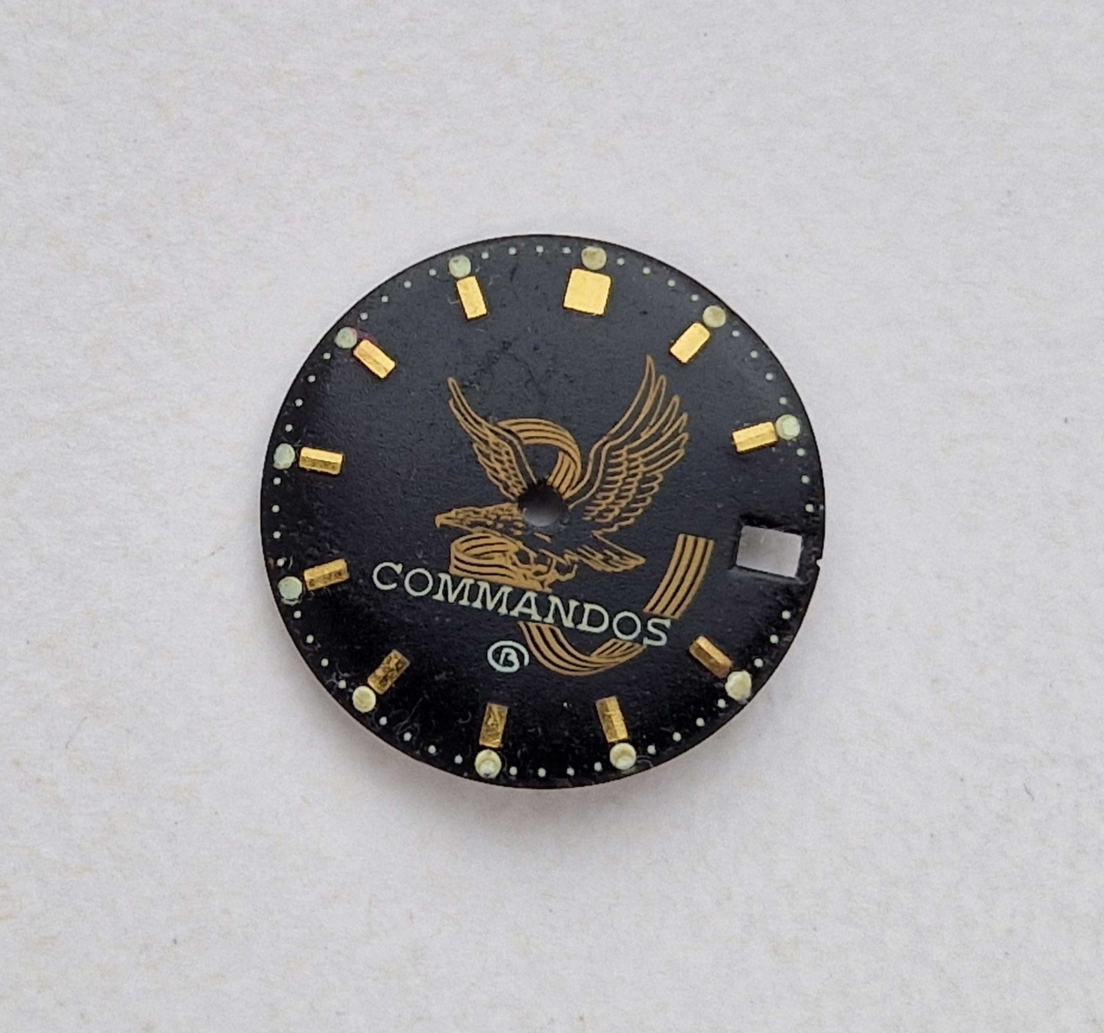 Vostok Komandirskie Vintage Soviet watch Dial. Watch face USSR