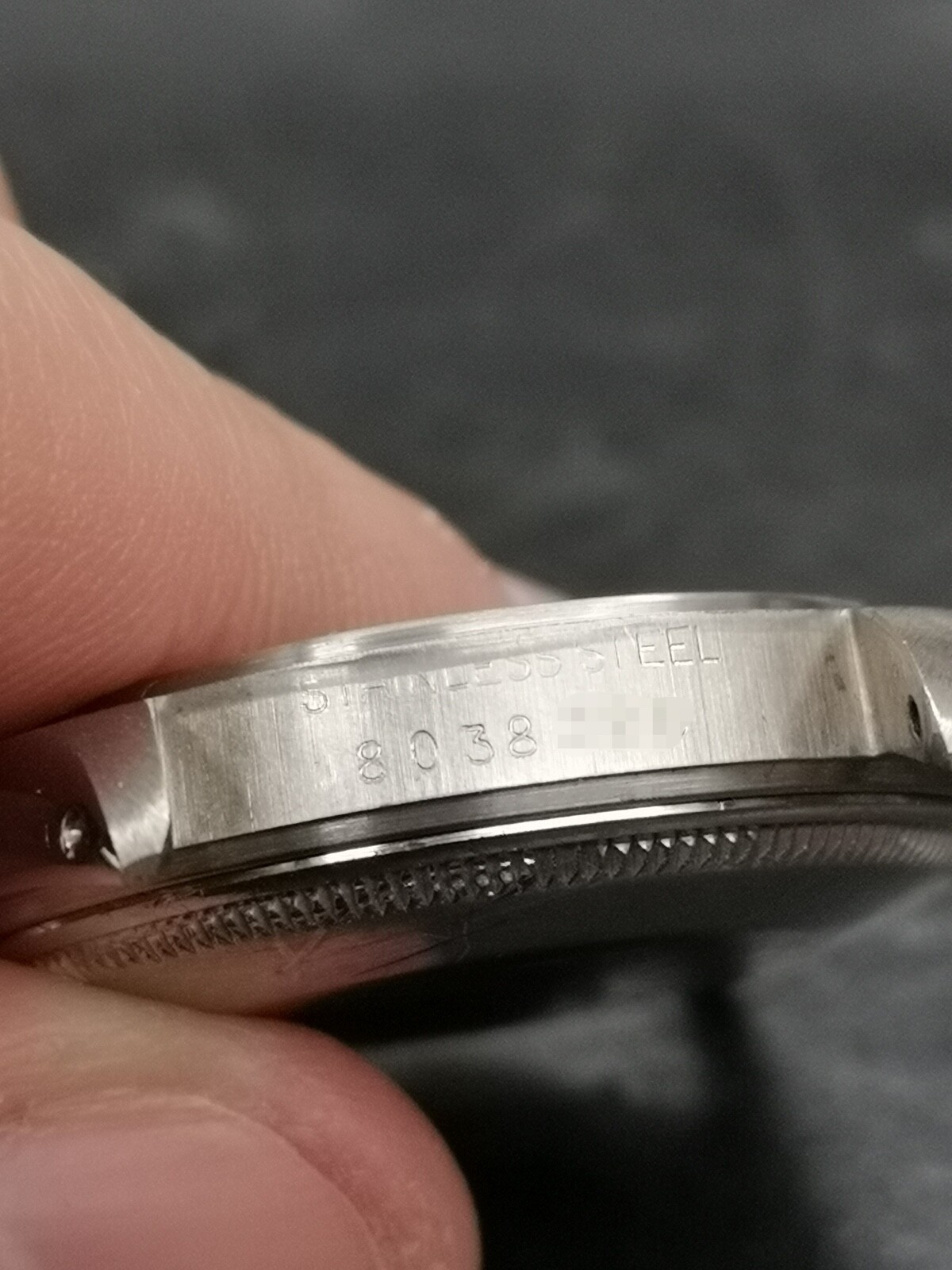 CROWN TUBE CASEBACK FOR ROLEX DATE 15000 – CASE, CASEBACK, CROWN TUBE