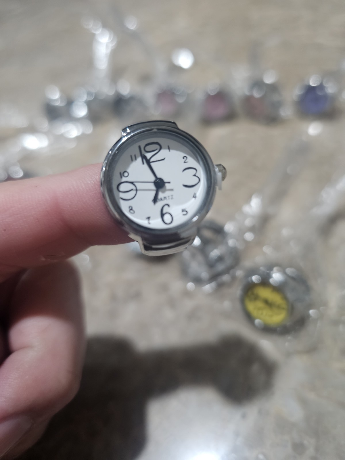 Custom Watch Rings Watch Ring Stretch Band, Multicolor Moving Style Design