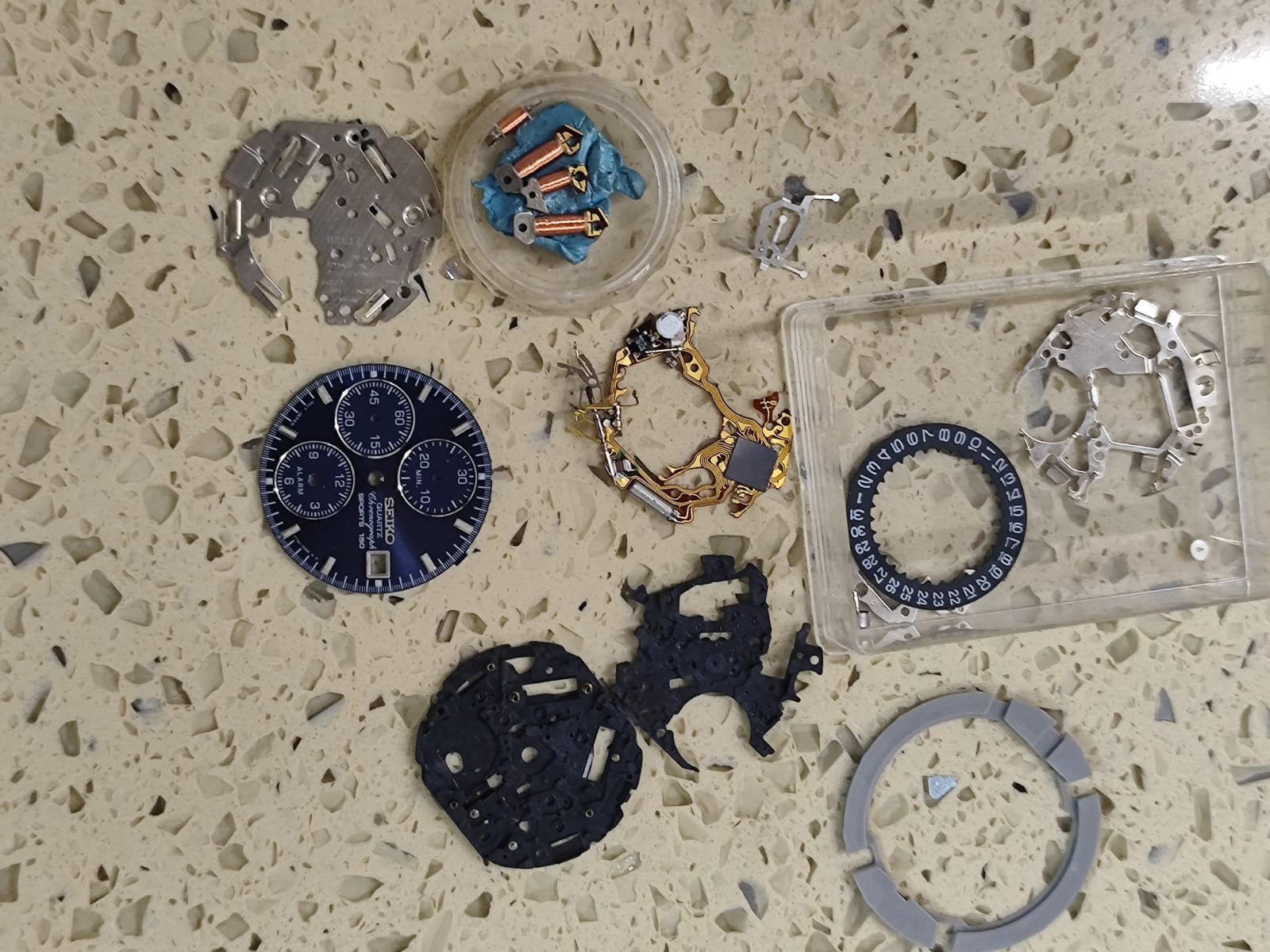SEIKO 7T32B Lot Parts Used Not Test For parts
