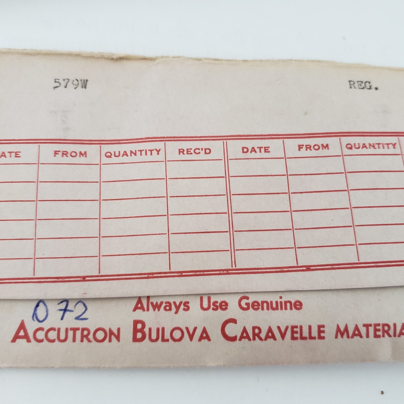 Caravelle Bulova water resistant crown silver 579W New old stock 4.0mm – 072
