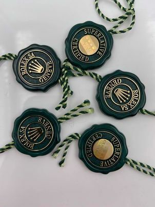 One Authentic Rolex Green Chronometer Hangtag