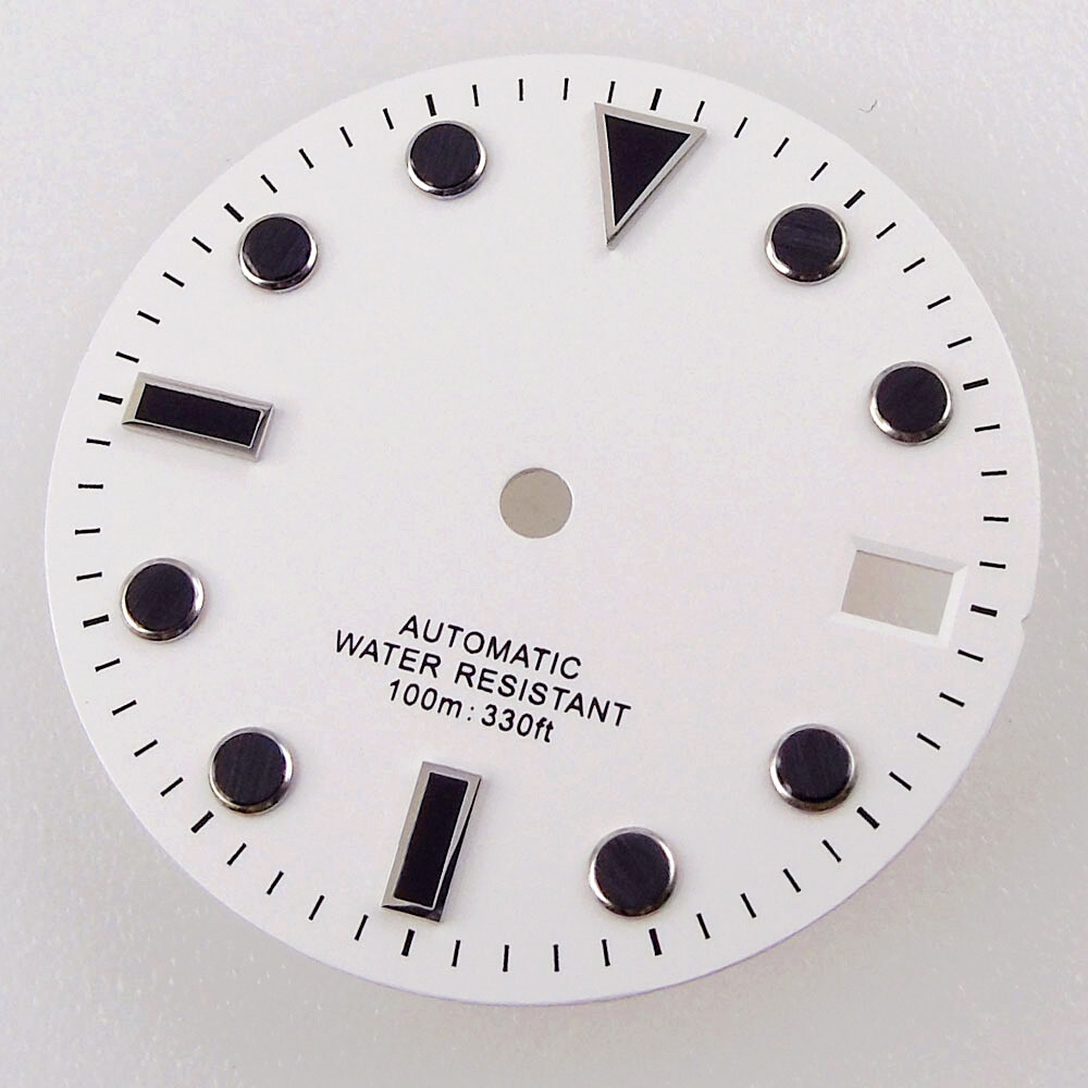For NH35 Miyota 8215 DG2813 ETA 2824 2836 28.5mm Sterile Watch Dial Date Window