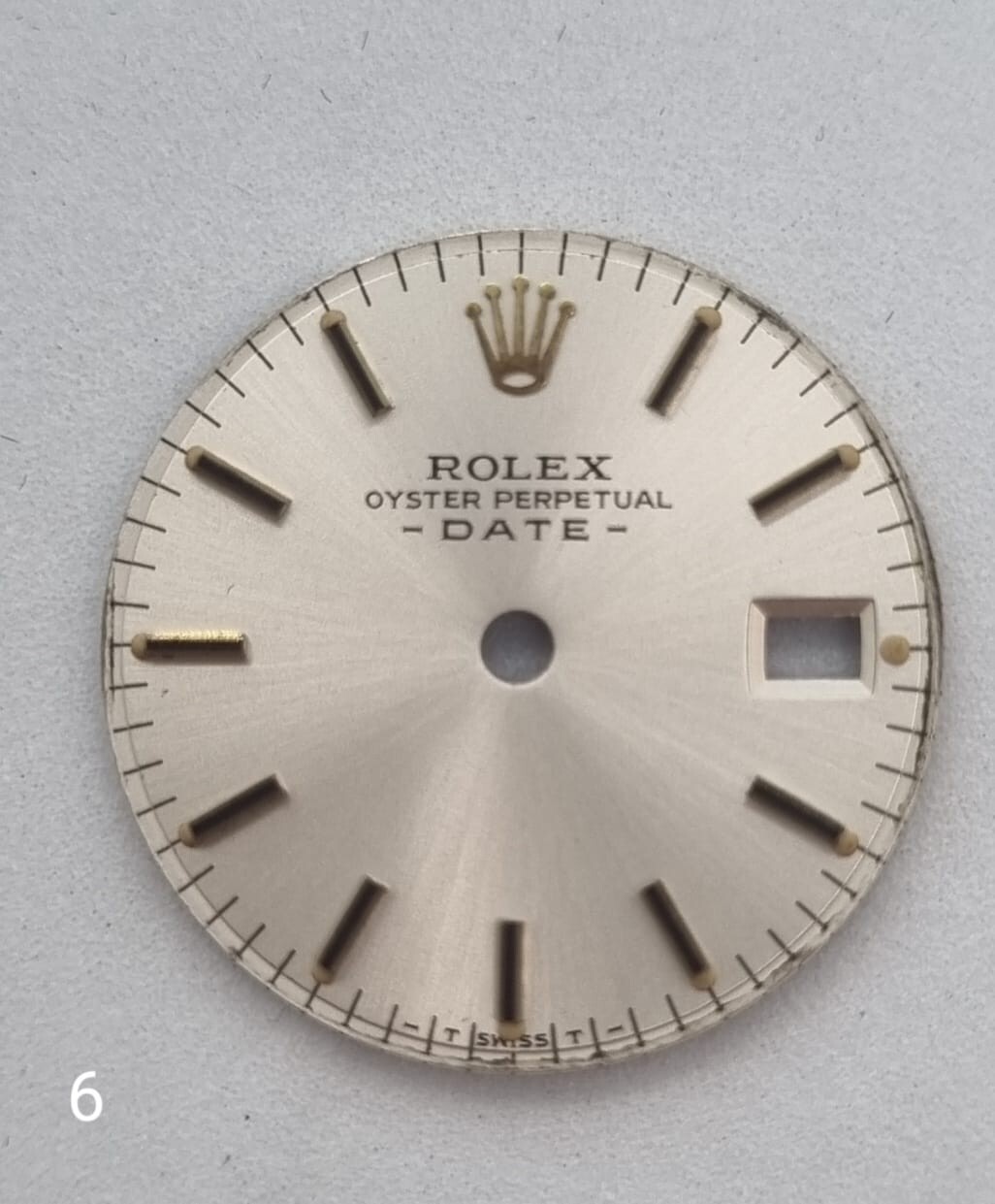 Genuine Rolex Date Datejust 26mm Lady 6917 6919 6916 Dial Silver and Gold