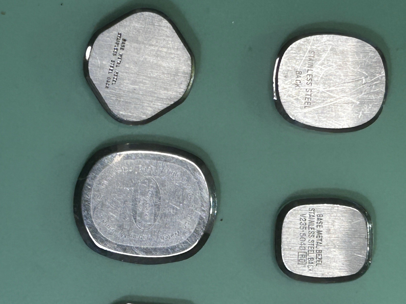 Watch Case Backs – Total of 12 – Various Brands – 1 Lot – 15.2mm – 25.4mm