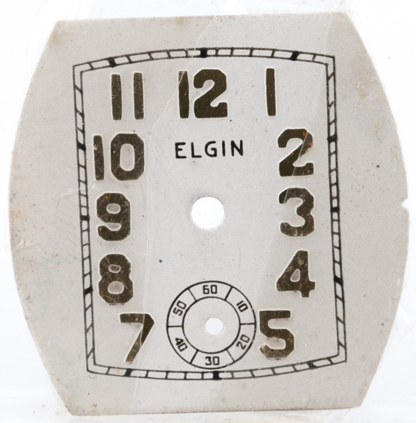 ELGIN ART DECO NOS WRIST WATCH DIAL 26.75×26.56mm (KX)
