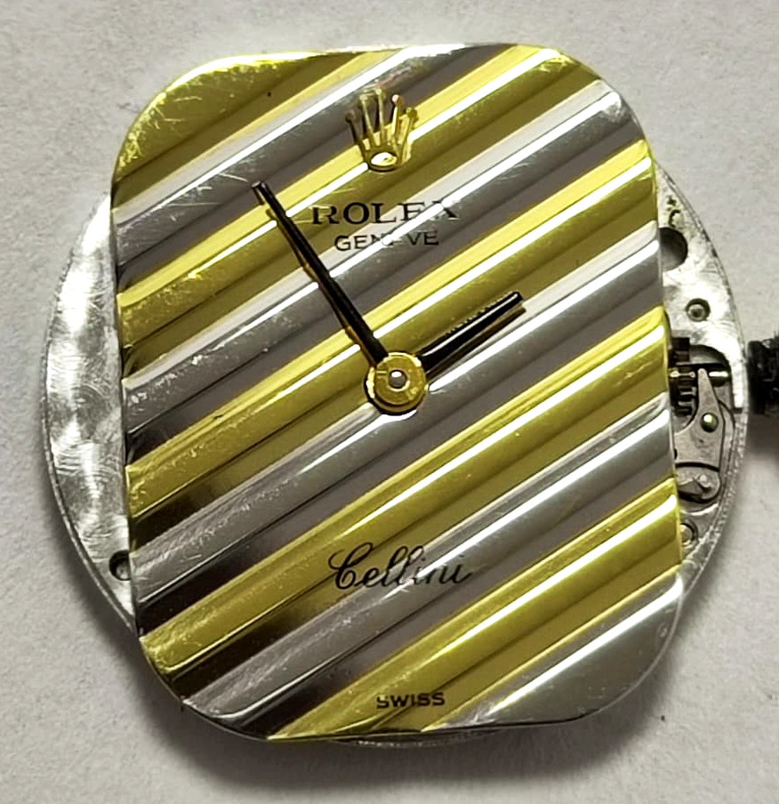 MOVEMENT ROLEX Cal. 1601 FOR CELLINI 19 JEWELS MEN COMPLETE AND WORKING 80s