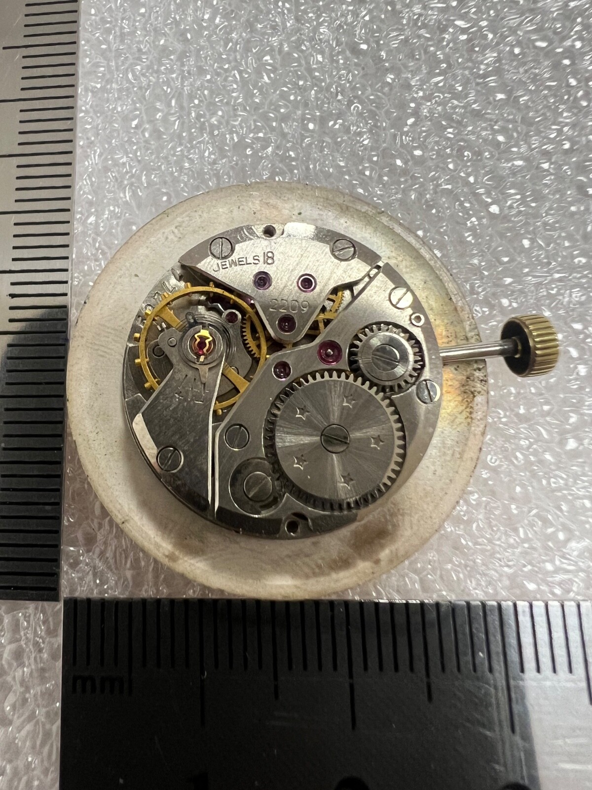 Watch movement USSR Wostok 2209 cal. plus Dial. For parts .