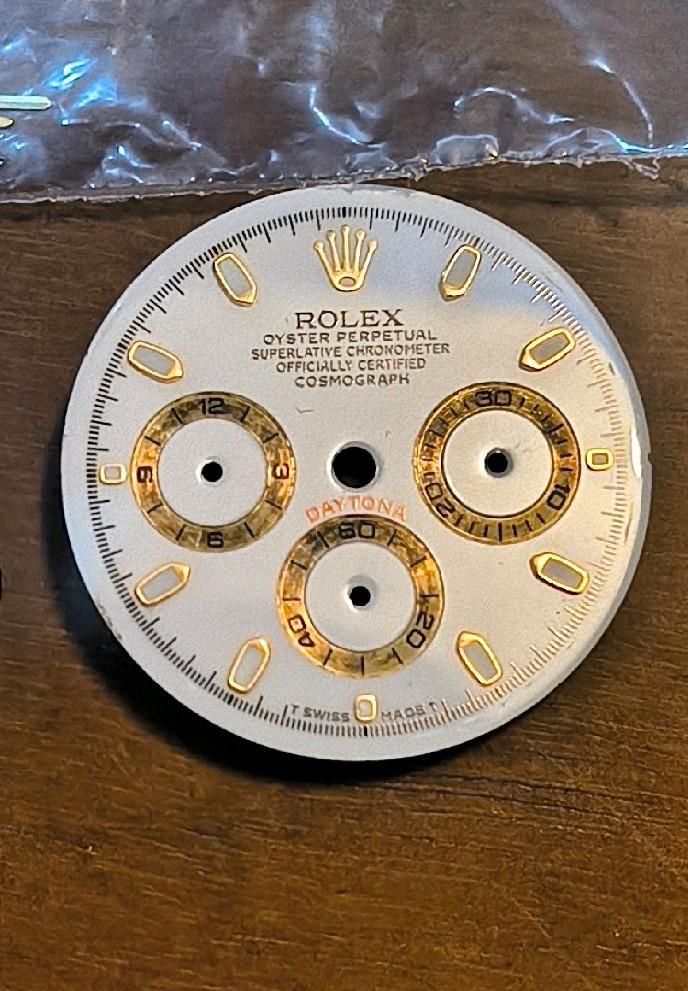 Rolex Daytona 116518 Dial Spheres + Dial Hands Set Acc Original Two Tone Gold