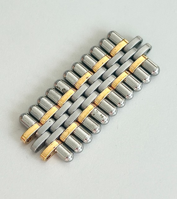 Must de Cartier 21 solid gold and steel Watch Bracelet Links.
