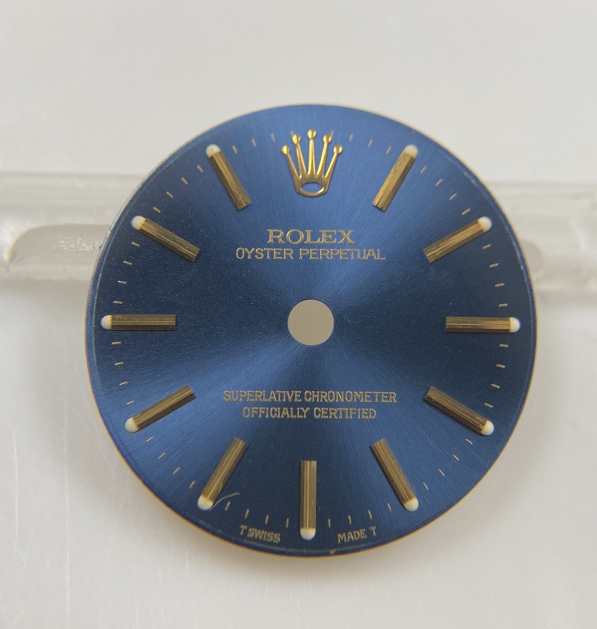 Genuine Rolex 24mm Oyster Perpetual Cal. 2130/2230 Blue/Gold Dial