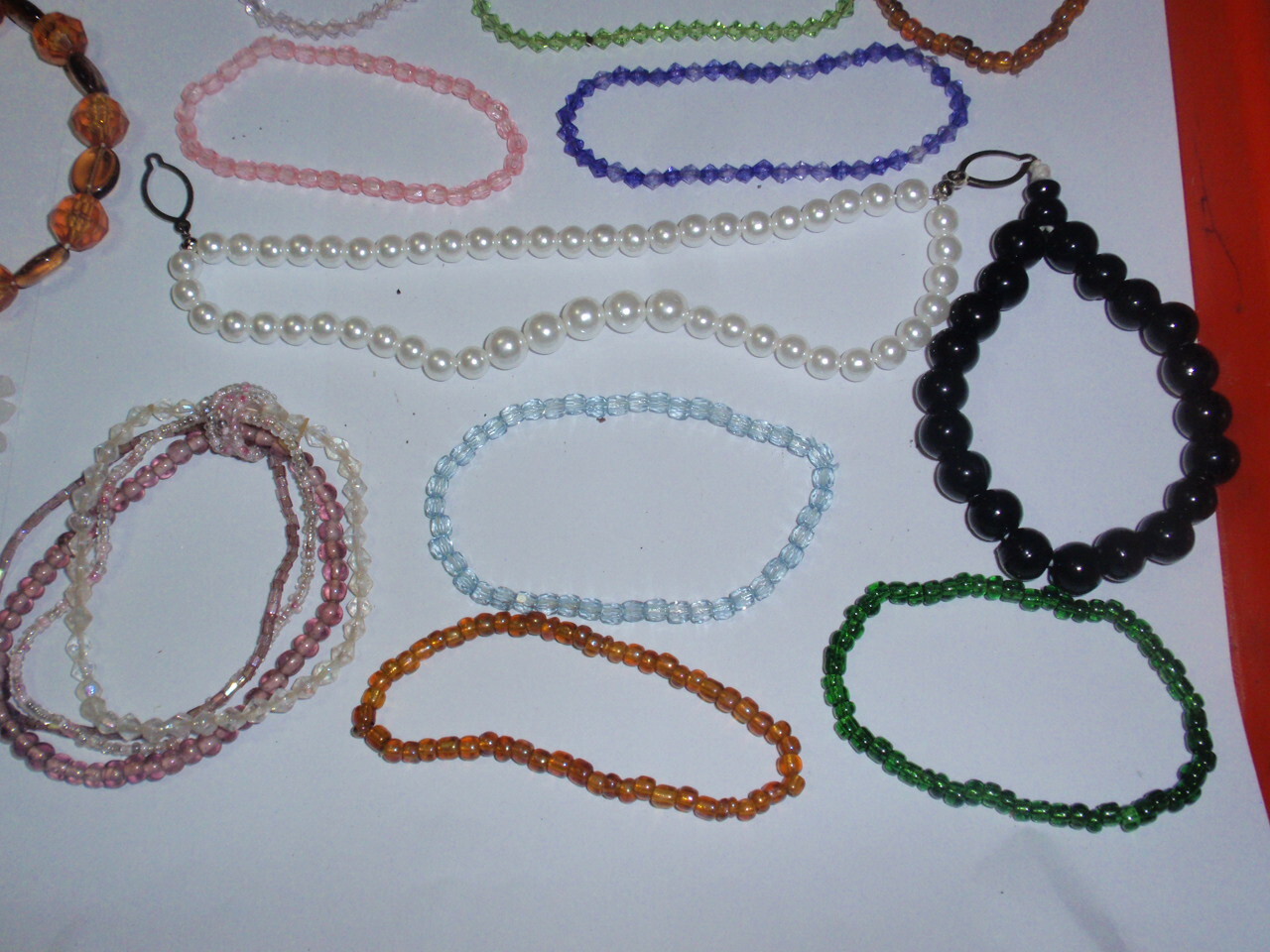 Vintage Jewelry Lot ~22pcs Hand Bracelet , Natural Crystal Pendant &More #HMS 89