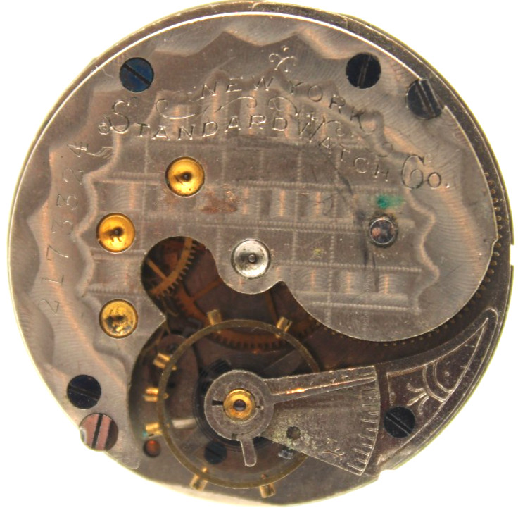 1902 NEW YORK STANDARD POCKET WATCH MOVEMENT 2173324 GRADE: 44 6s 7j (FR2)