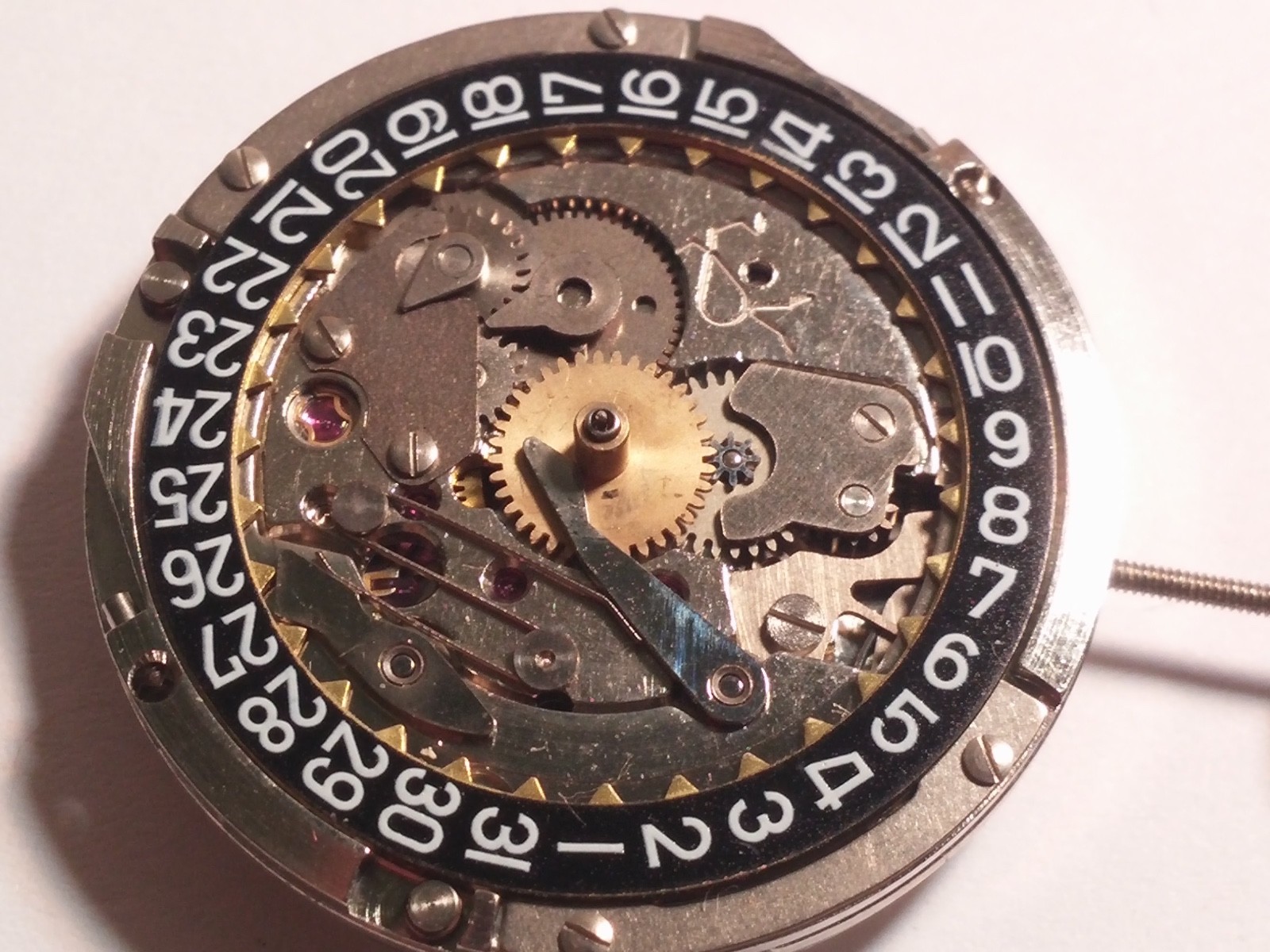 Gruen 512CD Day/Date Movement, 17 jewels, wind watch, RUNS