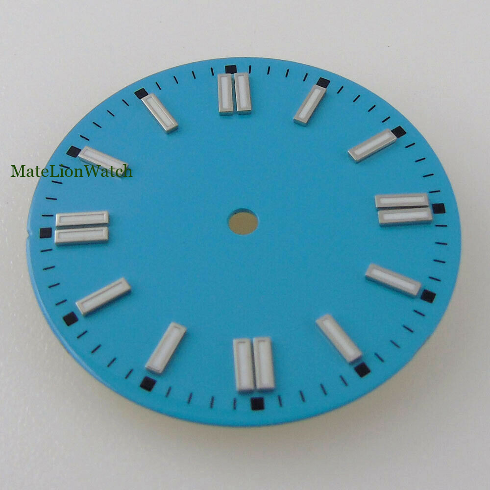 29mm Sterile Watch Dial For ETA2824 2836/Miyota8215 821A/DG2813 3804 Green Lume