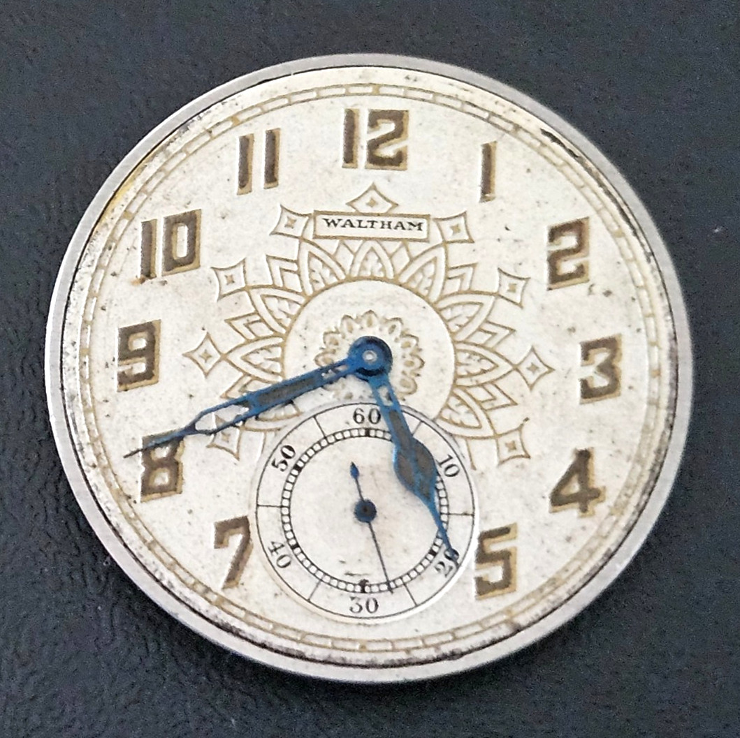 WALTHAM 225 12s 17J OF Watch Movement (REMOVED FROM GOLD CASE) lot115