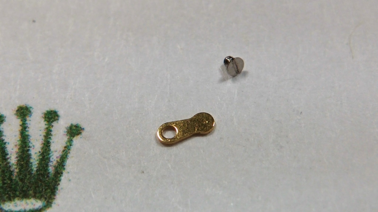 Rolex 2230 561, 2235 part 561 bridle for spring clip plus screw (5561) open