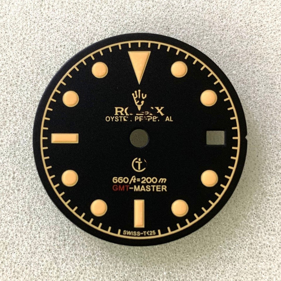 28.5mm Retro Watch Dial Green Luminous for Nh36 Nh35 Movement Watch Accessories