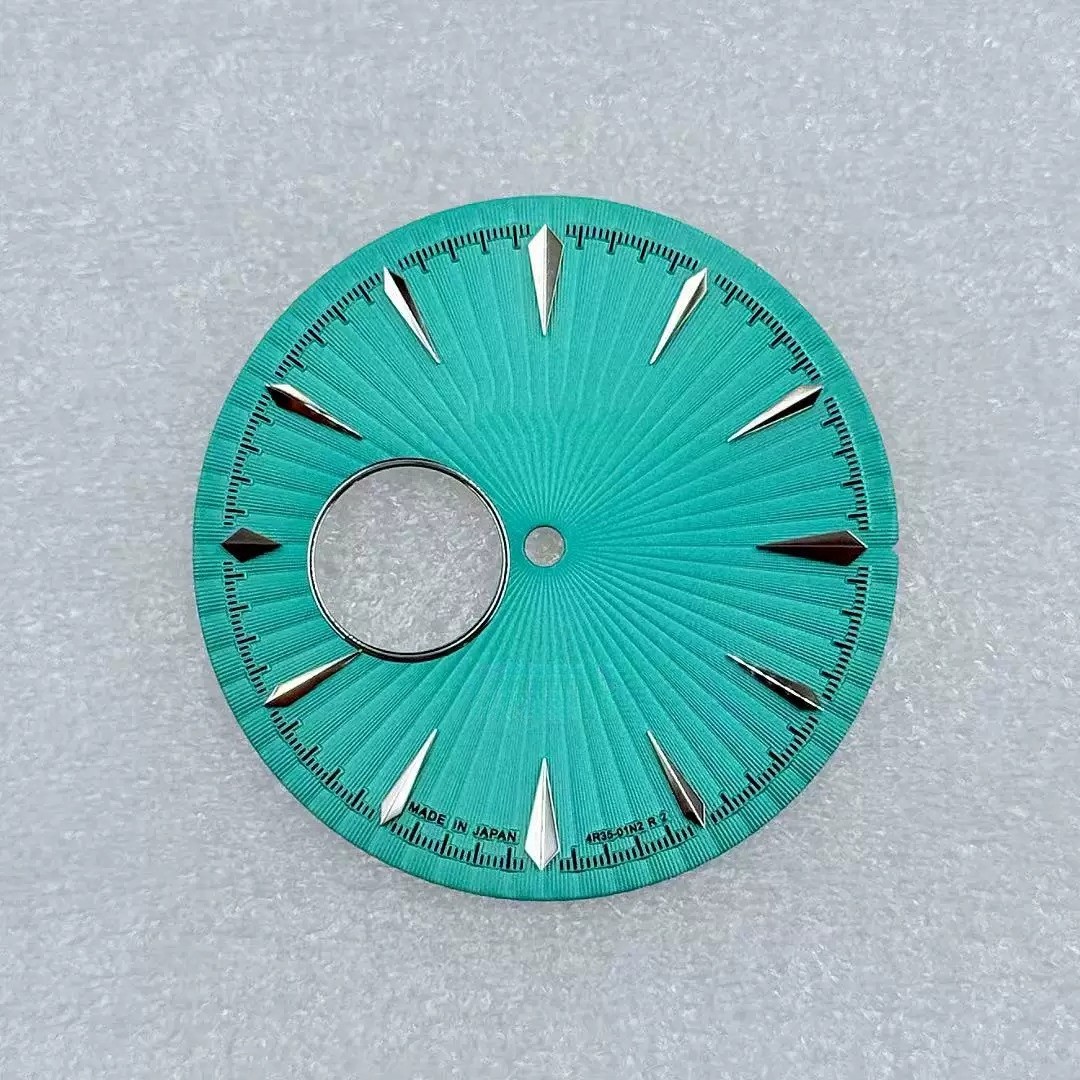 35mm Skeleton Watch Dial Open Heart Radiating Pattern Fit Auto Mod