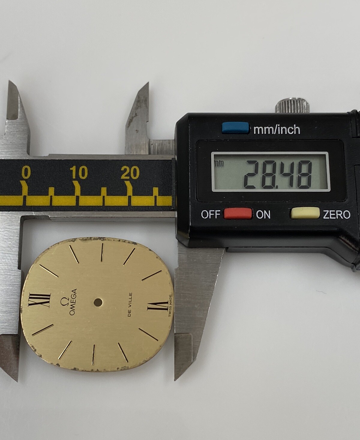 Original Omega De Ville Cal. 620 Gold Color 25.5mm X 28.5mm Dial