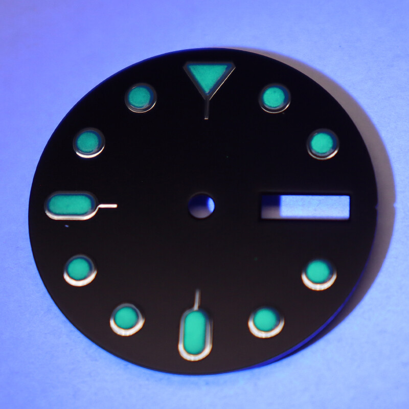 28.5mm Watch dial parts Modifying Seiko SKX007 Diver Mod Week, calendar For NH36