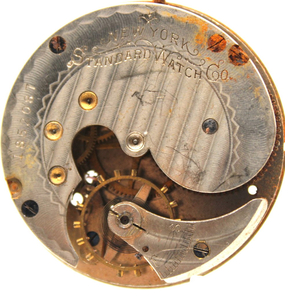1902 NEW YORK STANDARD POCKET WATCH MOVEMENT 1852087 GRADE: 60 18s 7j (JP)