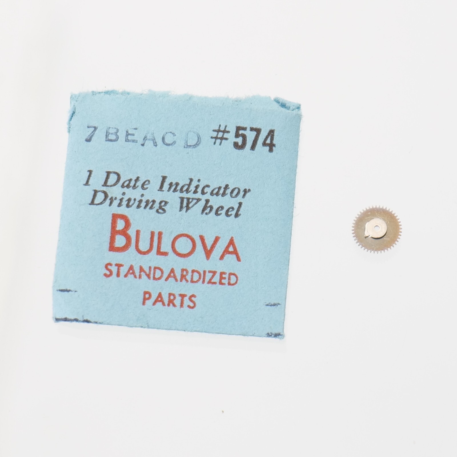 Bulova Cal 7BEACD Watch Part (1) Date Indicator Driving Wheel NOS #2556 (C4D11)