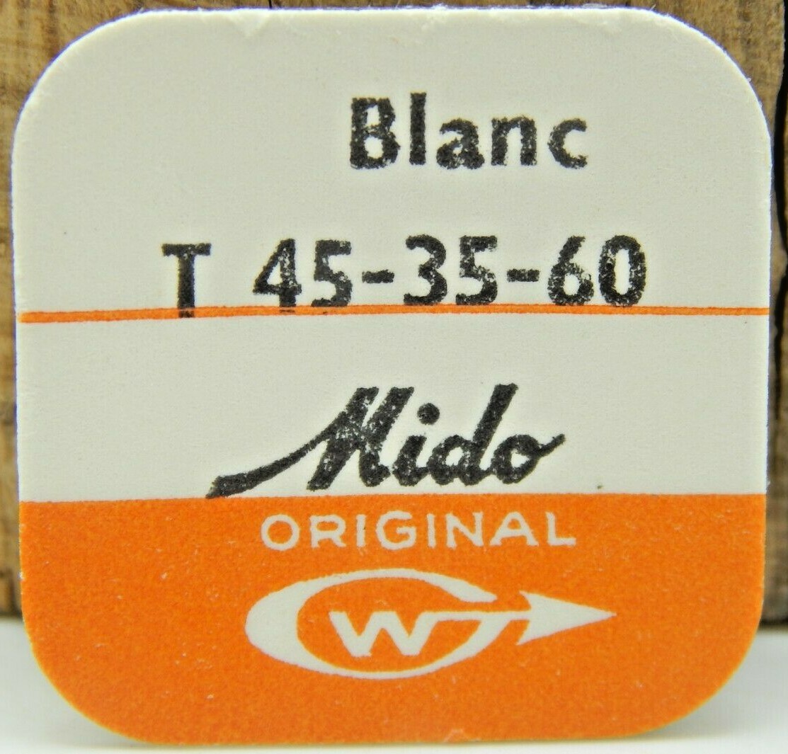 Vintage Sealed NEW OLD STOCK original Mido Crown Stainless Steel 45-35-60 4.5mm
