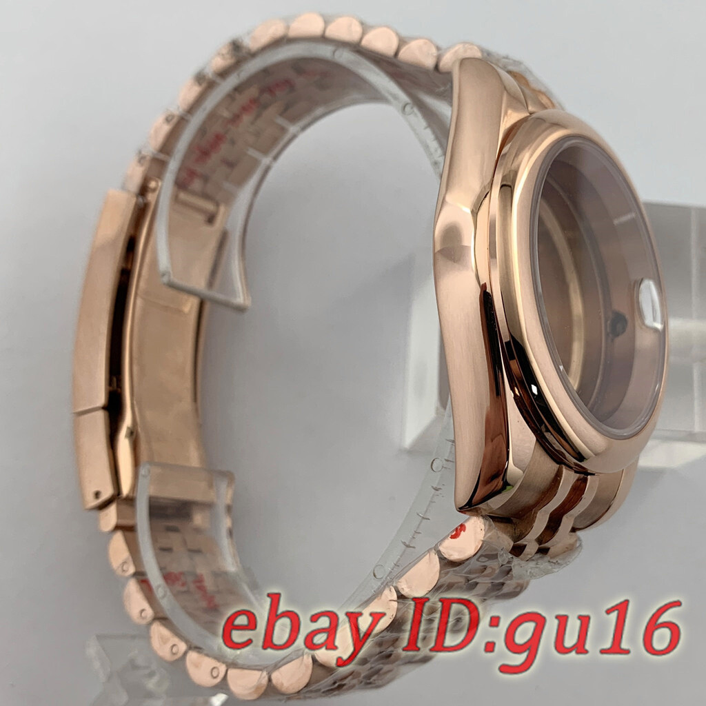 36mm/40mm NH35 NH36 ETA 2824/2836 Miyota 8215 Rose gold Jubilee strap Watch case