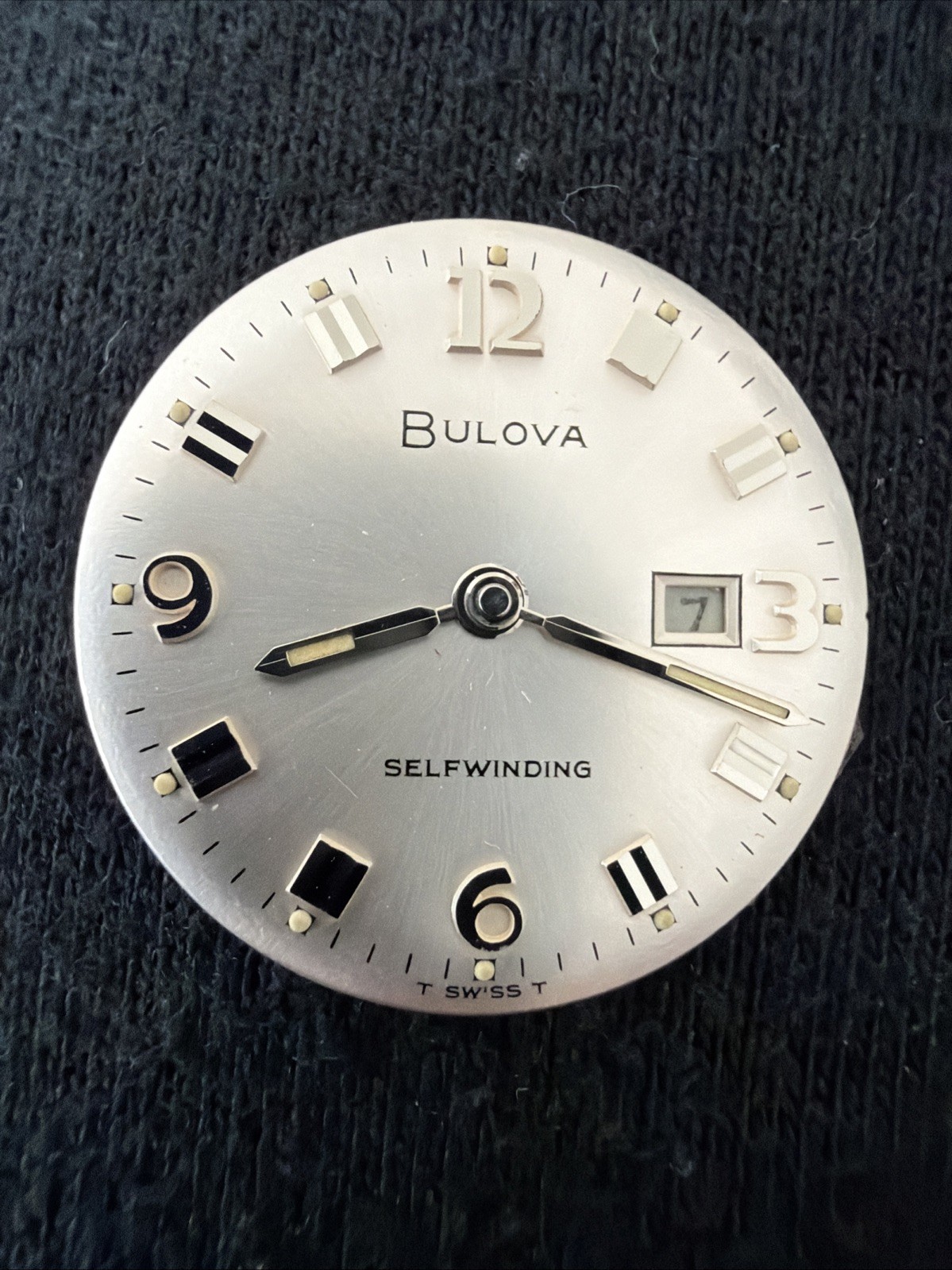 Vintage Bulova Selfwinding Dial And Hands NOS Part