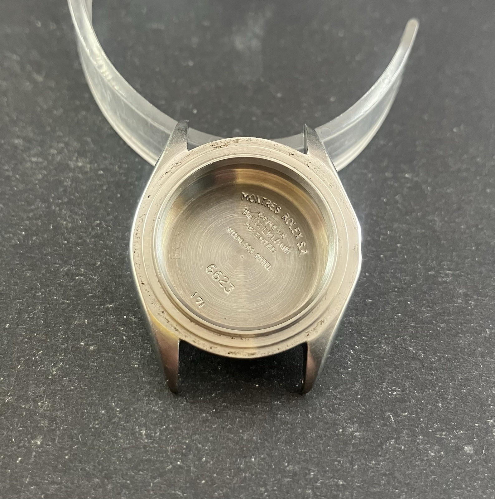 Original Ladies Rolex Oyster Perpetual Case Reference 6623. Circa 1969