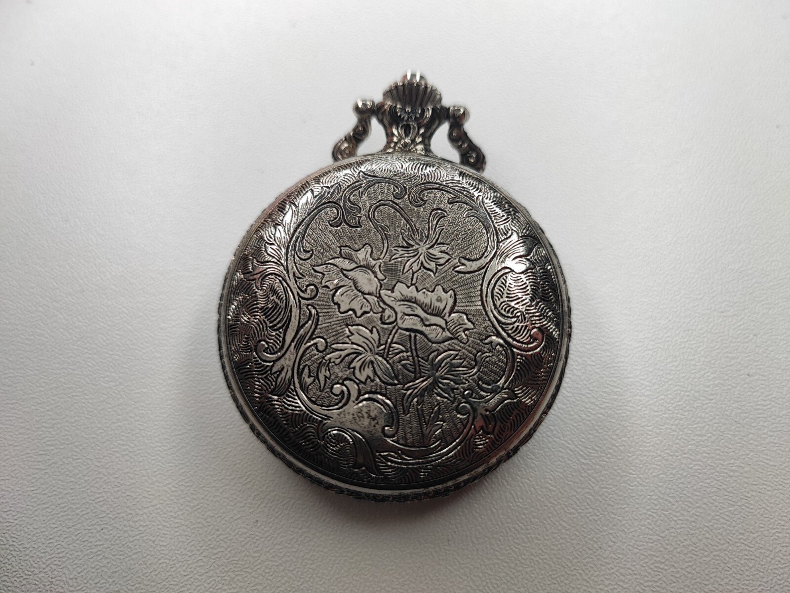 Boat hunting scene pocket Watch nikkey – 46.5 mm for parts and spares