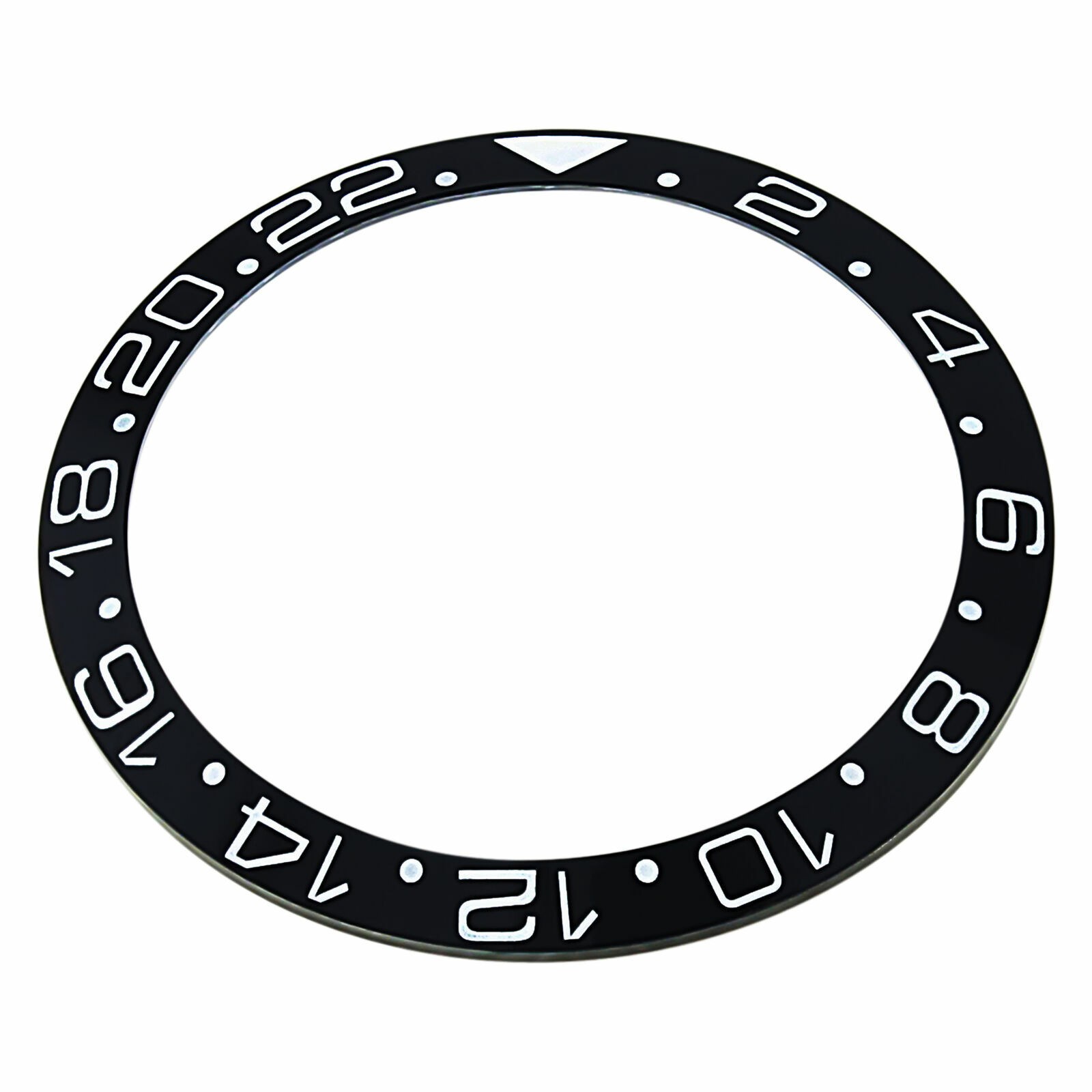 Ceramic GMT Watch Part Insert Sapphire Model Black Fits Rolex 16800, 16700
