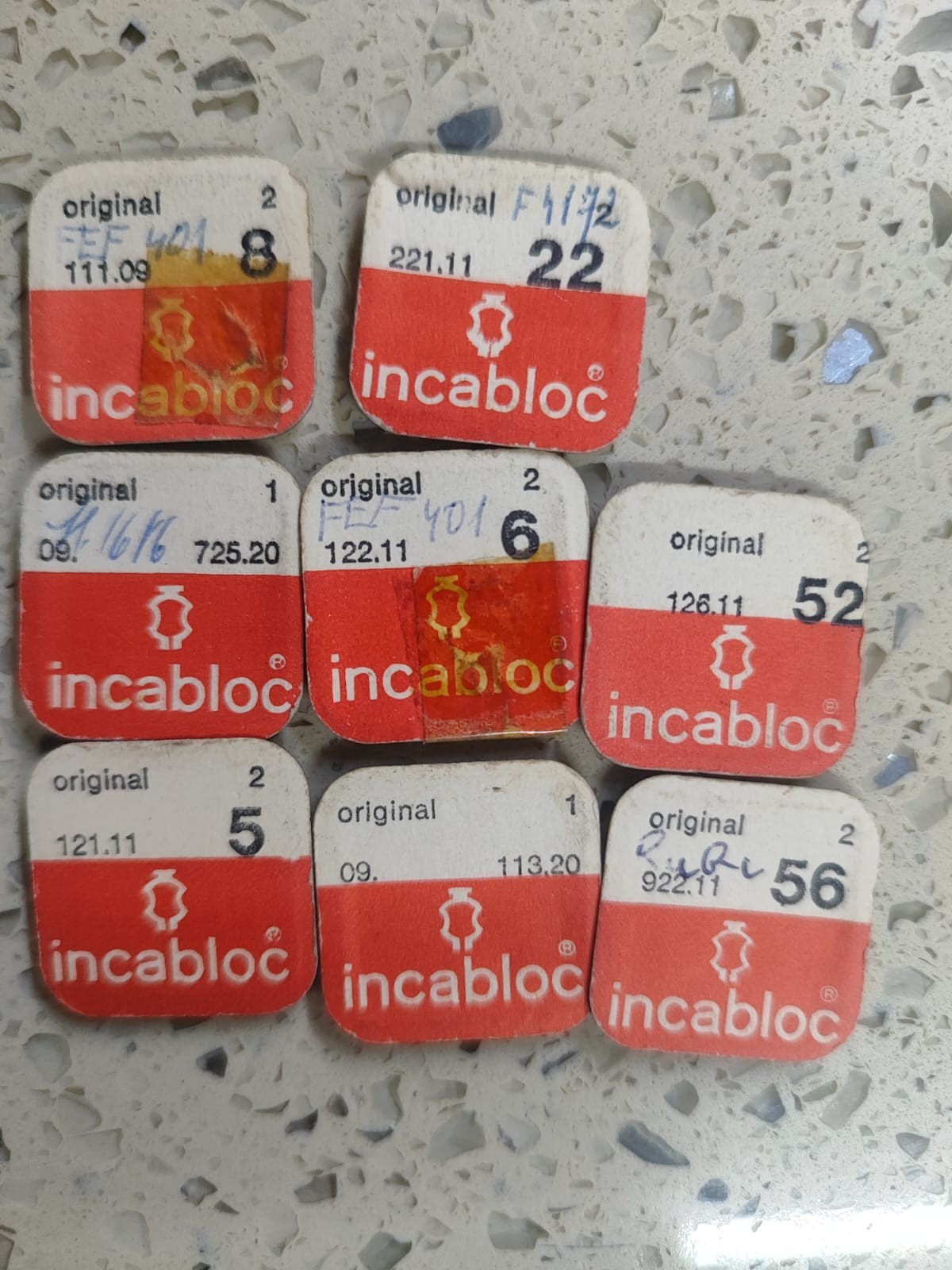 Vintage Watch Parts Lot INCABLOC CAP JEWEL For Swiss watch NOS Y