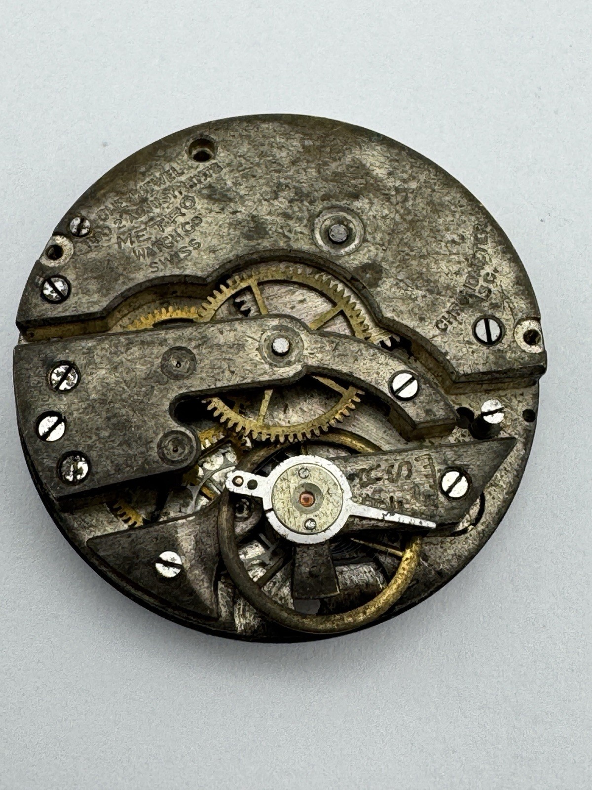 Lot Of 5 Men’s Partial Watch Movements For Parts Or Repair