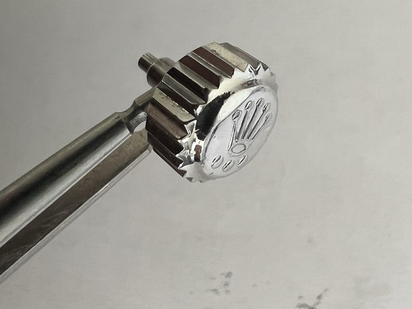 Genuine Rolex 803 Crown 8mm Steel for Submariner / Yacht-Master II #5