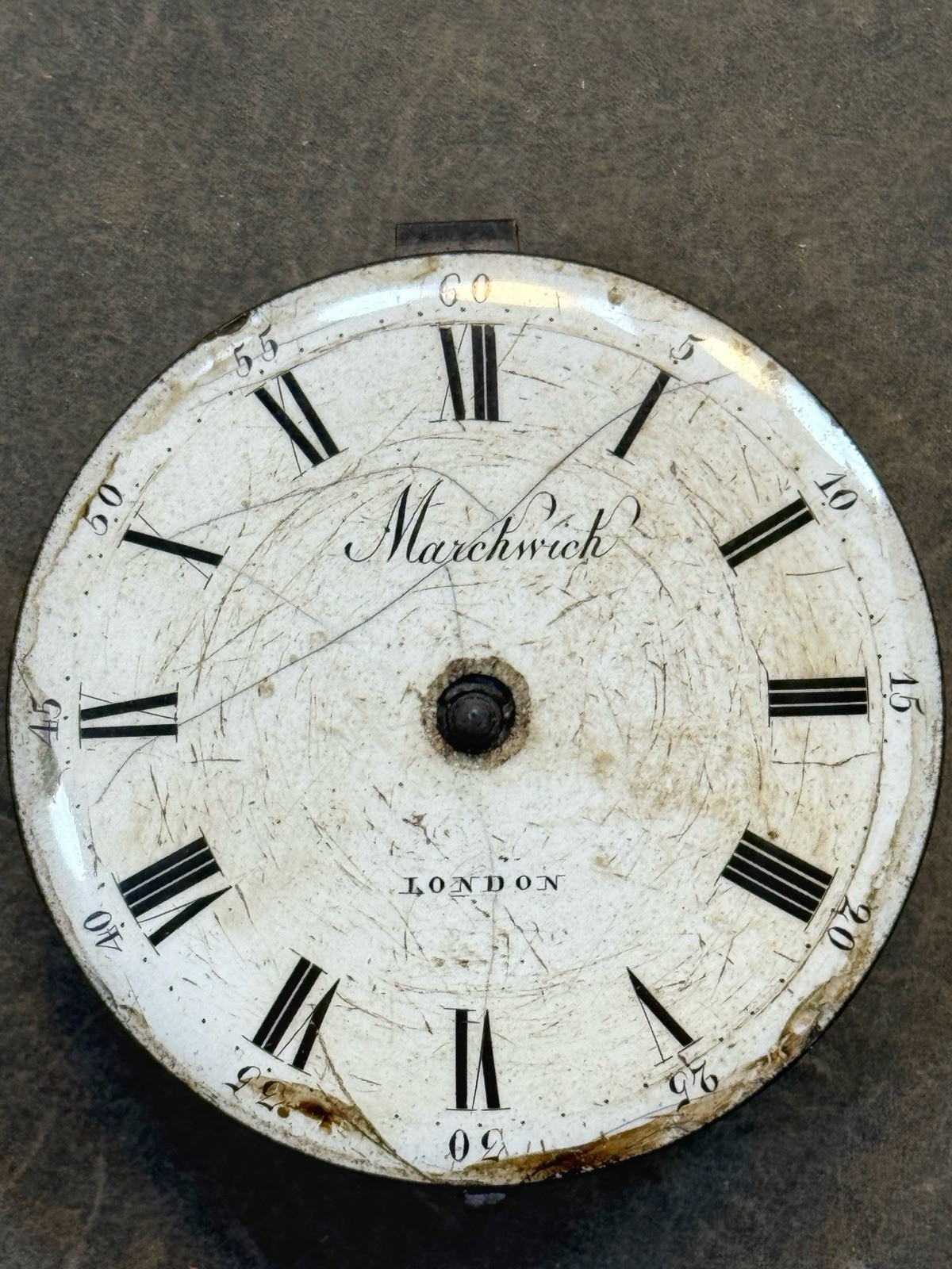 Antique Markwick London Verge Fusee Pocket Watch Movement & Dial Repair