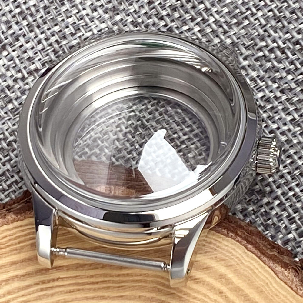 20BAR Dive Polished Watch Case Domed Sapphire 40mm Fit NH35A NH34 GMT Glass Back