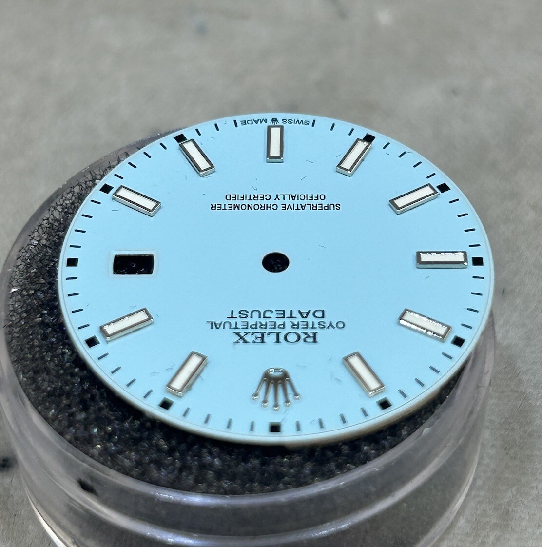 Rolex 41mm Datejust Custom Light Blue Index Dial For Model 126334 & 126300 MINT