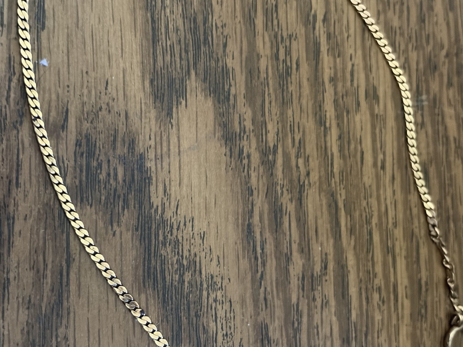 Vintage Bates & Bacon Gold Tone (Gold Filled?) Pocket Watch Chain Signed 13”