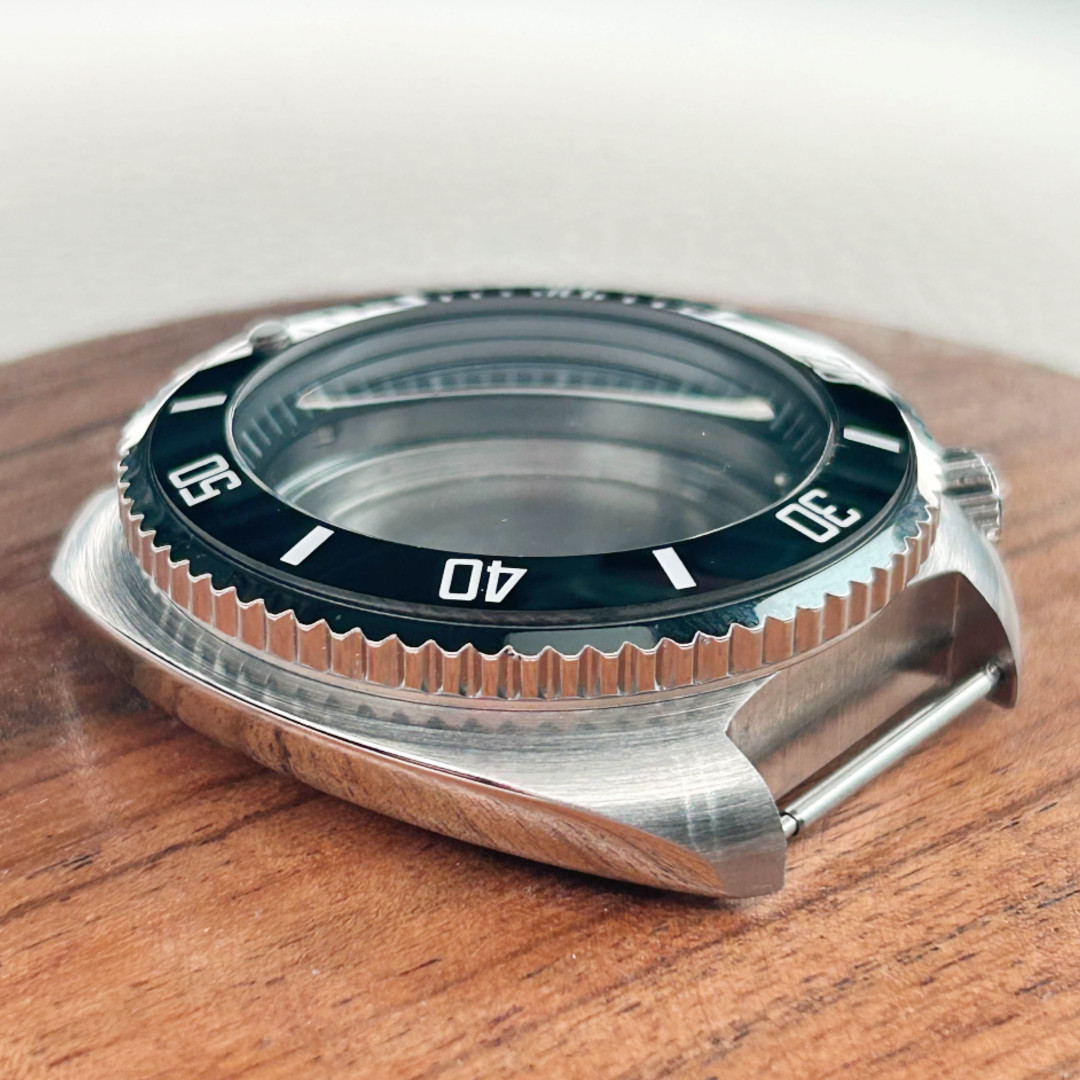 42mm Modified Turtle Watch Cases Sapphire Crystal Glass For Nh35 NH36 Movement