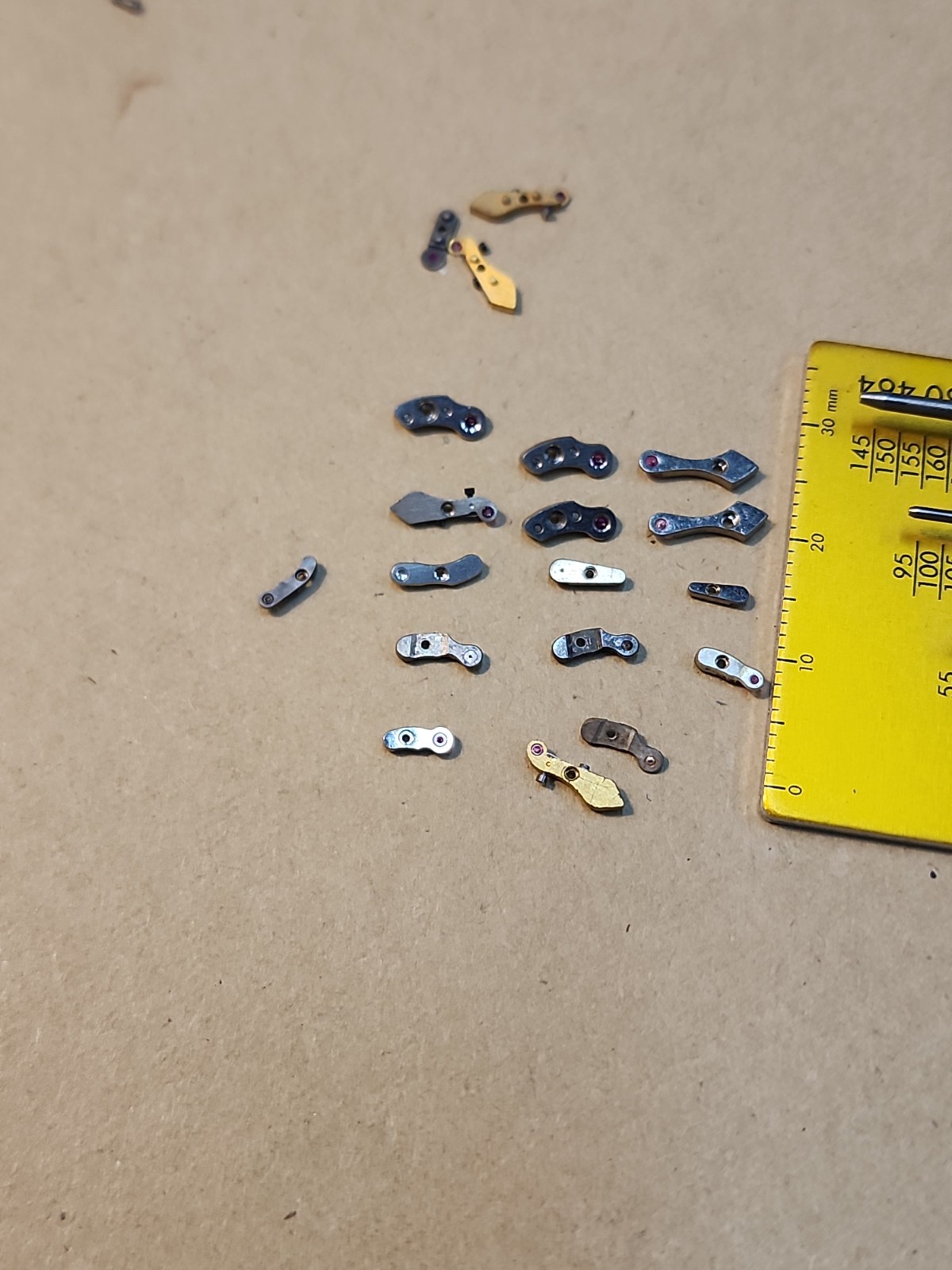 Lot Of Mixed Wristwatch Bridges Movement Parts Spares Repairs