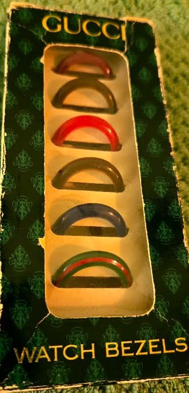 VTG Rare 1980’s Gucci Bezel watch New Old StockNOS Bezel Box Tag Swiss