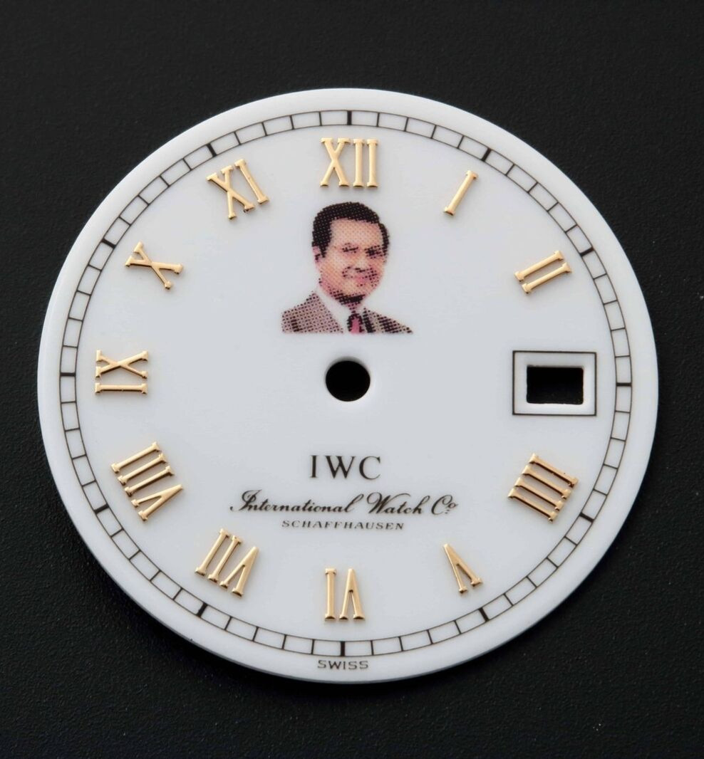 GENUINE IWC Man’s Face Portrait Logo Date Rare Collectible Dial Schaffhausen
