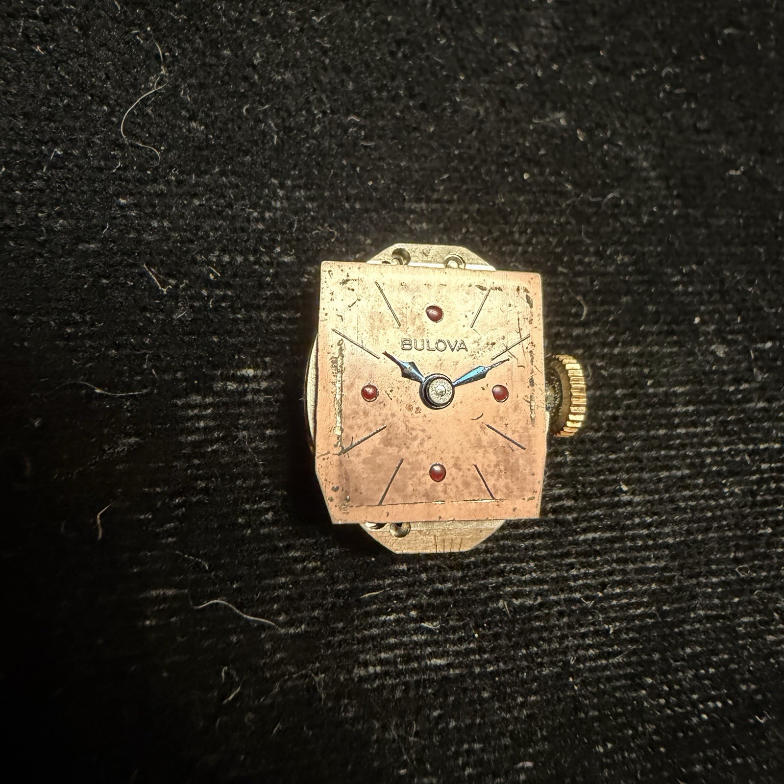 Vintage Bulova Cal 5AB Women’s Watch Movement & Dial 5 AB 17j Swiss Parts Repair