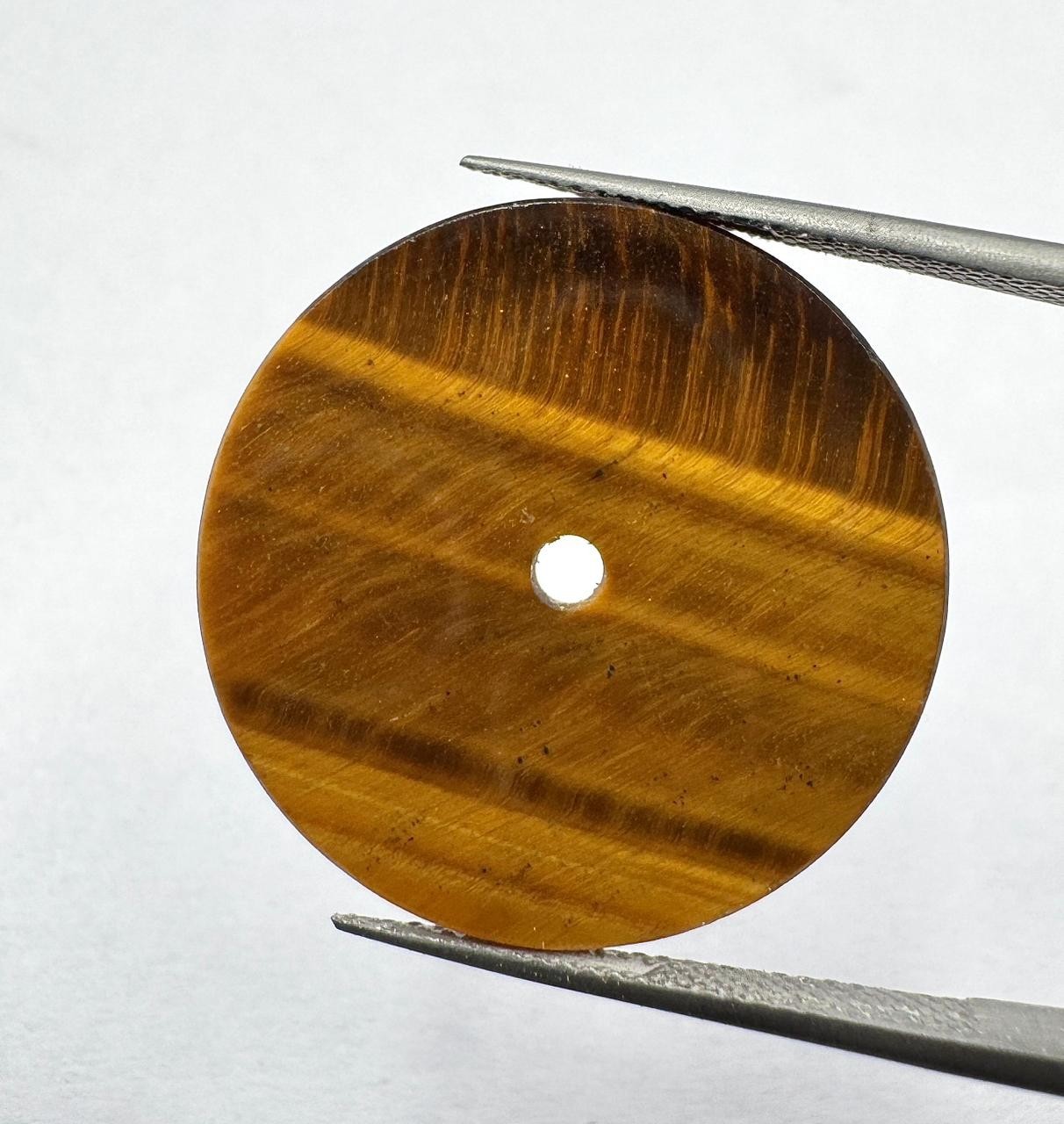 tiger eye Watch Dial Blank Handmade Dial for 24.5 mm-1.5 mm GMC-1147w